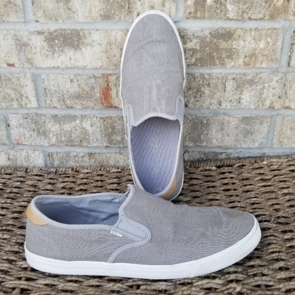 TOMS Heritage TRVL LITE Slip On Sneaker (Men Size 12) Gray Canvas Shoes 10013265 - Picture 1 of 10